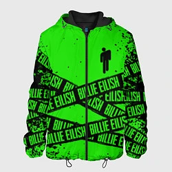 Куртка с капюшоном мужская BILLIE EILISH: Green & Black Tape, цвет: 3D-черный