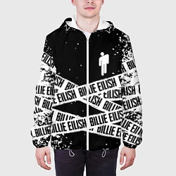Куртка с капюшоном мужская BILLIE EILISH: Black Tape, цвет: 3D-белый — фото 2