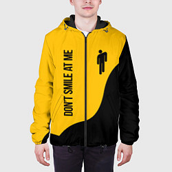 Куртка с капюшоном мужская BILLIE EILISH: Don't Smile, цвет: 3D-черный — фото 2