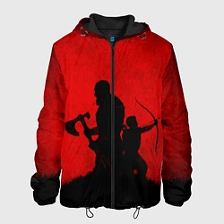 Куртка с капюшоном мужская God of War, цвет: 3D-черный