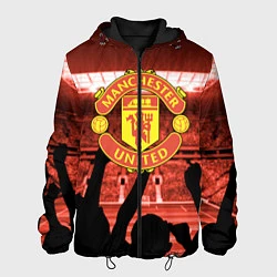 Куртка с капюшоном мужская Manchester United, цвет: 3D-черный