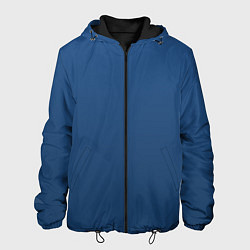 Куртка с капюшоном мужская 19-4052 Classic Blue, цвет: 3D-черный