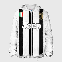Куртка с капюшоном мужская Juventus home 20-21, цвет: 3D-белый
