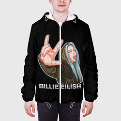 Куртка с капюшоном мужская BILLIE EILISH, цвет: 3D-белый — фото 2