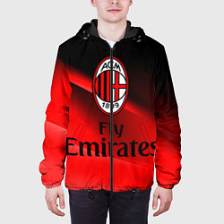 Куртка с капюшоном мужская Милан, цвет: 3D-черный — фото 2