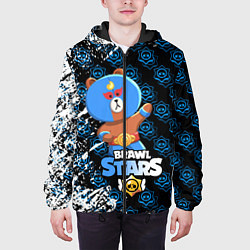Куртка с капюшоном мужская BRAWL STARS EL BROWN, цвет: 3D-черный — фото 2