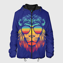 Куртка с капюшоном мужская LION2, цвет: 3D-черный