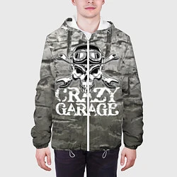 Куртка с капюшоном мужская Crazy garage, цвет: 3D-белый — фото 2
