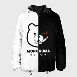 Куртка с капюшоном мужская Monokuma, цвет: 3D-черный