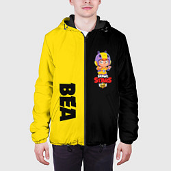 Куртка с капюшоном мужская BRAWL STARS BEA, цвет: 3D-черный — фото 2