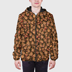 Куртка с капюшоном мужская Doomguy Classic, цвет: 3D-черный — фото 2