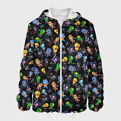 Куртка с капюшоном мужская BRAWL STARS LEON, цвет: 3D-белый