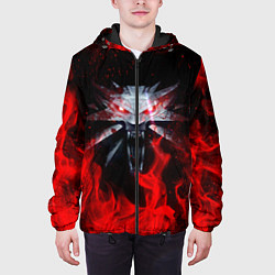 Куртка с капюшоном мужская ВЕДЬМАК, цвет: 3D-черный — фото 2