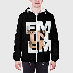 Куртка с капюшоном мужская Eminem, цвет: 3D-белый — фото 2