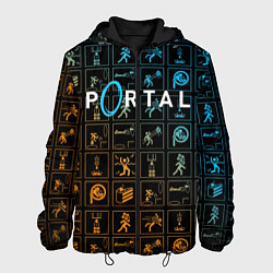 Куртка с капюшоном мужская PORTAL, цвет: 3D-черный