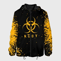 Куртка с капюшоном мужская NCoV, цвет: 3D-черный