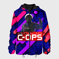 Куртка с капюшоном мужская C-OPS, цвет: 3D-черный