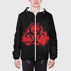 Куртка с капюшоном мужская Plague Inc, цвет: 3D-белый — фото 2