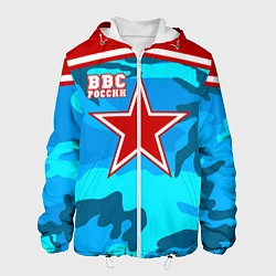 Куртка с капюшоном мужская ВВС России, цвет: 3D-белый