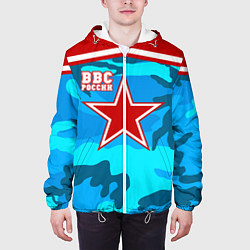 Куртка с капюшоном мужская ВВС России, цвет: 3D-белый — фото 2