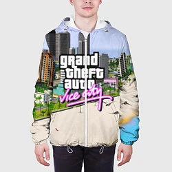 Куртка с капюшоном мужская GTA REDUX 2020, цвет: 3D-белый — фото 2