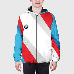 Куртка с капюшоном мужская BMW, цвет: 3D-черный — фото 2