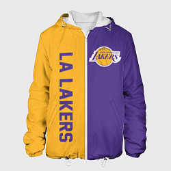 Куртка с капюшоном мужская LA LAKERS, цвет: 3D-белый