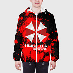 Куртка с капюшоном мужская UMBRELLA CORP, цвет: 3D-белый — фото 2