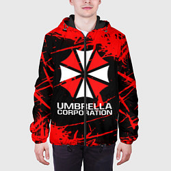 Куртка с капюшоном мужская UMBRELLA CORPORATION, цвет: 3D-черный — фото 2