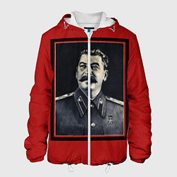 Куртка с капюшоном мужская Сталин, цвет: 3D-белый