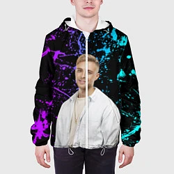 Куртка с капюшоном мужская Егор Крид, цвет: 3D-белый — фото 2