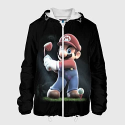 Куртка с капюшоном мужская Марио, цвет: 3D-белый