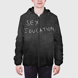 Куртка с капюшоном мужская ПОЛОВОЕ ВОСПИТАНИЕ, цвет: 3D-черный — фото 2
