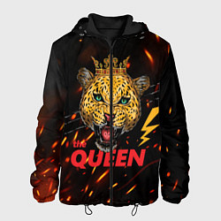 Куртка с капюшоном мужская The Queen, цвет: 3D-черный