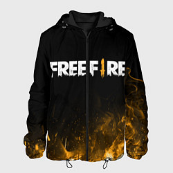 Куртка с капюшоном мужская Free Fire, цвет: 3D-черный