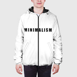 Куртка с капюшоном мужская Минимализм, цвет: 3D-черный — фото 2
