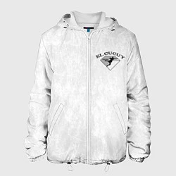 Куртка с капюшоном мужская Tony Ferguson крылья на спине, цвет: 3D-белый