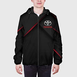 Куртка с капюшоном мужская TOYOTA, цвет: 3D-черный — фото 2