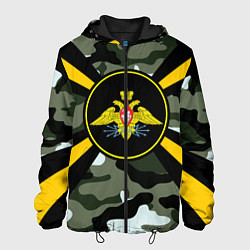 Куртка с капюшоном мужская Войска связи, цвет: 3D-черный