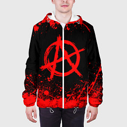 Куртка с капюшоном мужская АНАРХИЯ, цвет: 3D-белый — фото 2