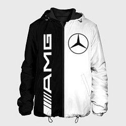 Куртка с капюшоном мужская MERCEDES AMG, цвет: 3D-черный