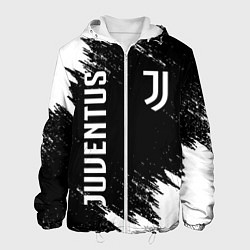 Куртка с капюшоном мужская JUVENTUS, цвет: 3D-белый