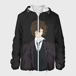 Куртка с капюшоном мужская Osamu Dazai, цвет: 3D-белый