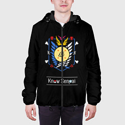 Куртка с капюшоном мужская Know Senpai, цвет: 3D-черный — фото 2