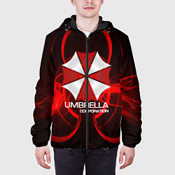 Куртка с капюшоном мужская Umbrella Corp, цвет: 3D-черный — фото 2