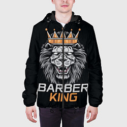 Куртка с капюшоном мужская Barber King Барбер Король, цвет: 3D-черный — фото 2