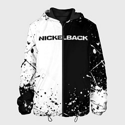 Куртка с капюшоном мужская Nickelback, цвет: 3D-черный