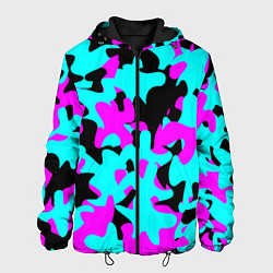 Куртка с капюшоном мужская Modern Camouflage, цвет: 3D-черный