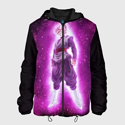 Куртка с капюшоном мужская Супер Сайян Super Saiyan, цвет: 3D-черный