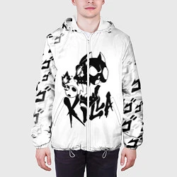 Куртка с капюшоном мужская KILLER QUEEN, цвет: 3D-белый — фото 2